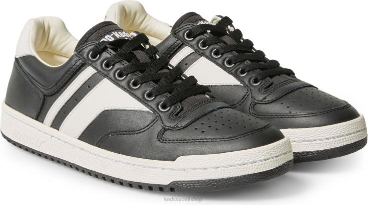 skyhawk lo nahkaa sukupuolineutraali Keds jalkineet D42LD254 musta valkoinen