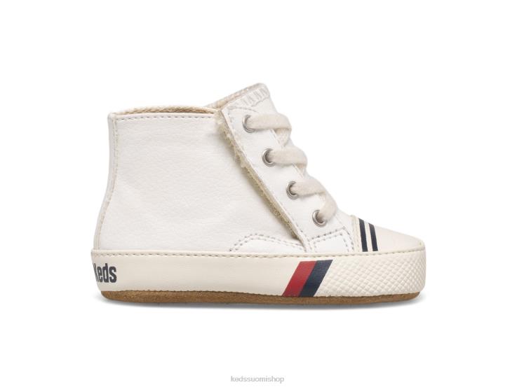 kuninkaallinen hi crib lenkkari pieni lapsi Keds jalkineet D42LD267 valkoinen