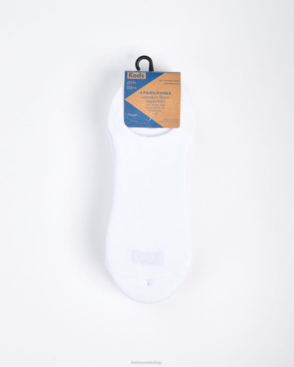 6 pk basic signature liner iso lapsi Keds Lisätarvikkeet D42LD252 valkoinen