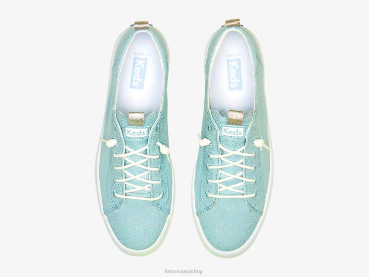 takapotku kankaalle pistekuvioidut tennarit naiset Keds jalkineet D42LD62 vaaleansininen hopea