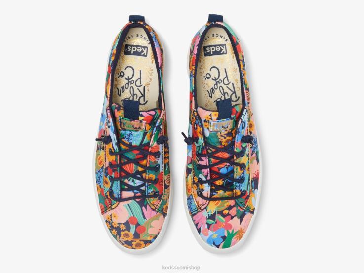 takapotku sisiliasta naiset Keds x Rifle Paper Co. jalkineet D42LD22 laivasto multi