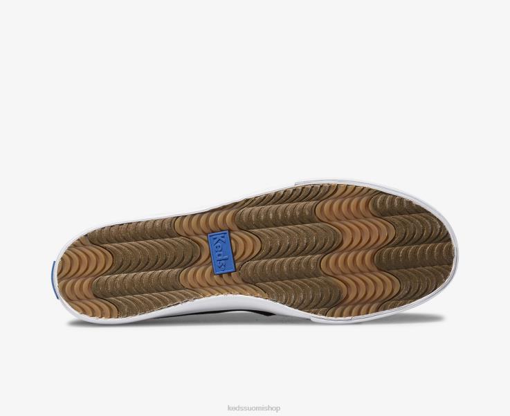 kaksikerroksinen kangasslip on lenkkari naiset Keds jalkineet D42LD1 musta