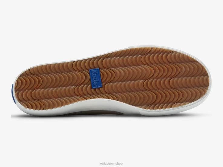 kaksikerroksinen perf mokkanahkainen lenkkari naiset Keds jalkineet D42LD68 harmaa