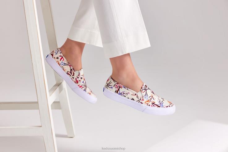 kaksikerroksinen saariprintti lenkkarissa naiset Keds jalkineet D42LD21 harmaa pinkki