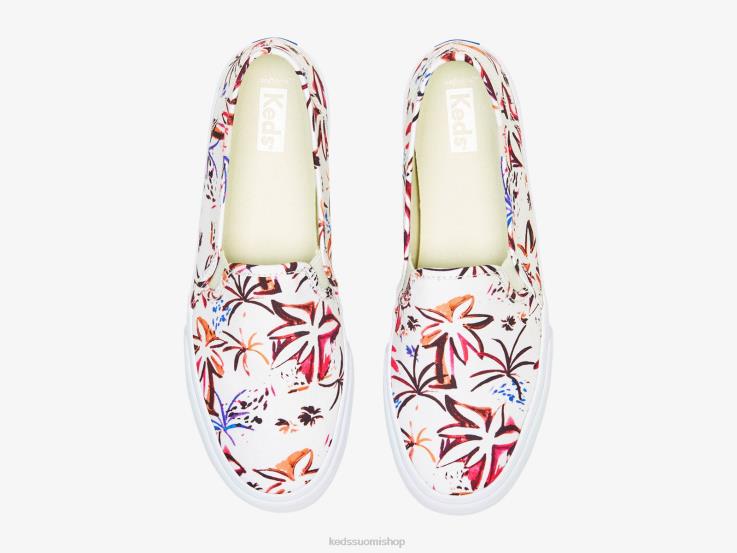 kaksikerroksinen saariprintti lenkkarissa naiset Keds jalkineet D42LD21 harmaa pinkki