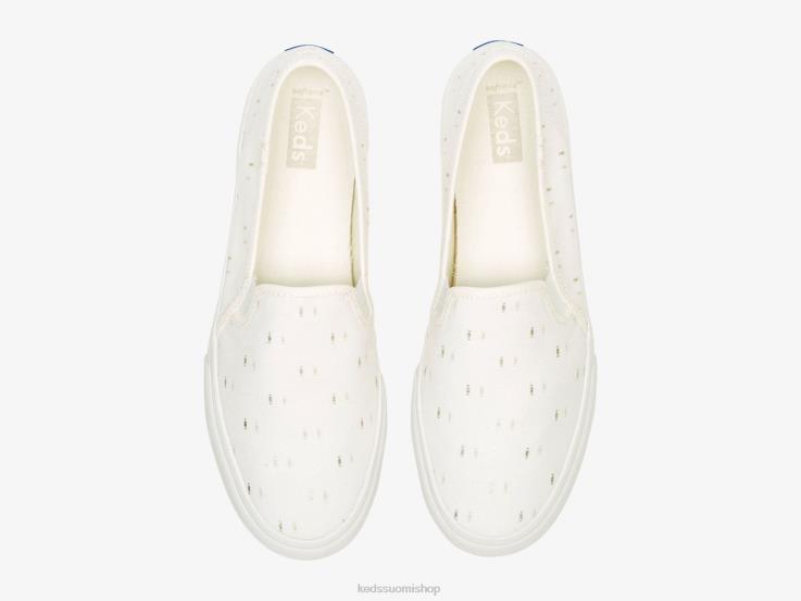 kaksikerroksinen tekstiilisslip on lenkkari naiset Keds jalkineet D42LD70 luonnonvalkokulta