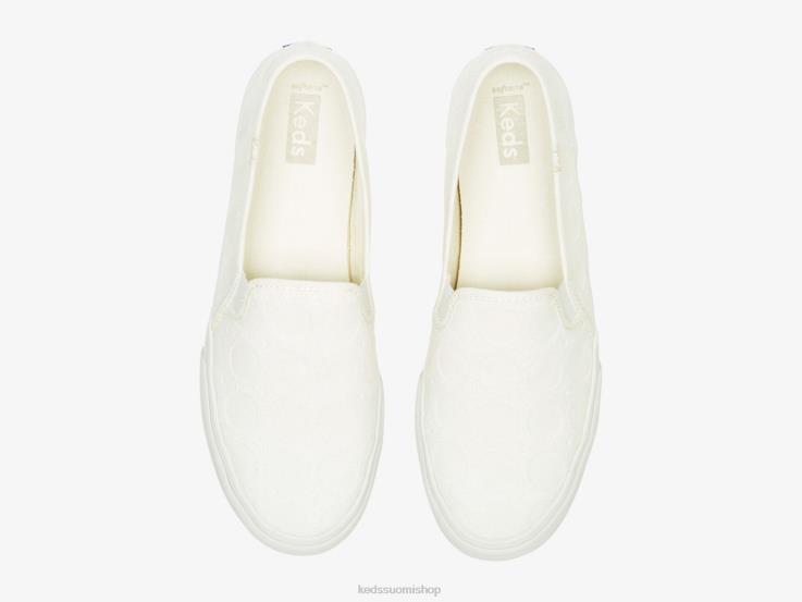 kaksikerroksinen ympyrä virkattu lenkkari naiset Keds jalkineet D42LD39 valkoinen