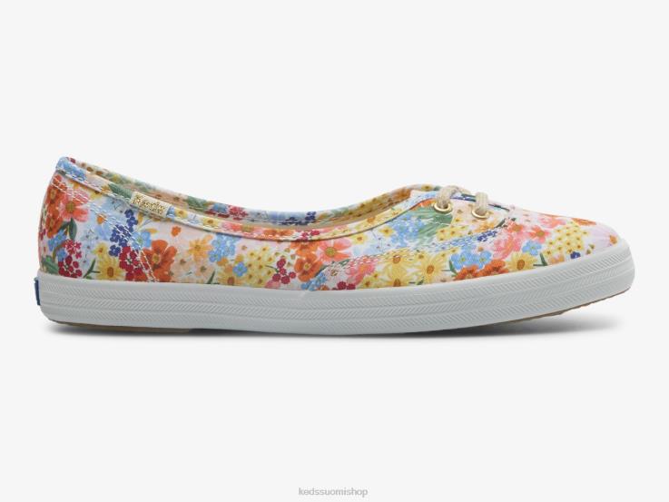 mini margaux slip on lenkkari naiset Keds x Rifle Paper Co. jalkineet D42LD19 valkoinen multi