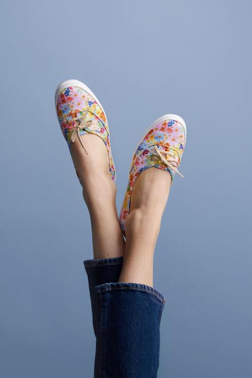 mini margaux slip on lenkkari naiset Keds x Rifle Paper Co. jalkineet D42LD19 valkoinen multi