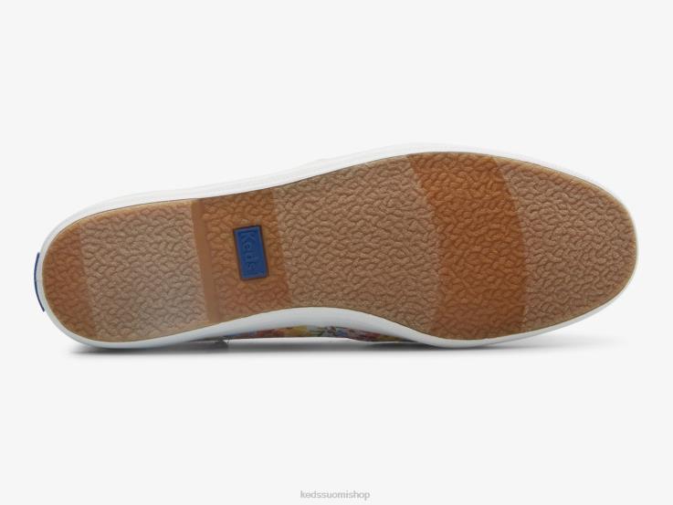 mini margaux slip on lenkkari naiset Keds x Rifle Paper Co. jalkineet D42LD19 valkoinen multi