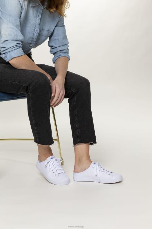 kickstart mule canvas slip on lenkkari naiset Keds jalkineet D42LD11 valkoinen
