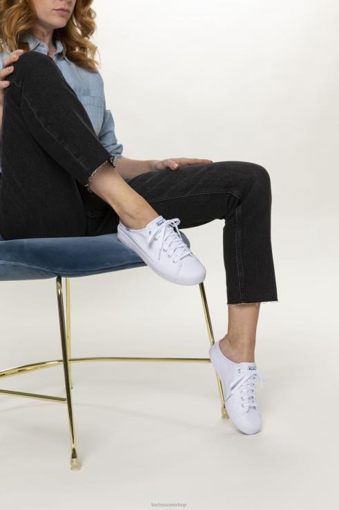 kickstart mule canvas slip on lenkkari naiset Keds jalkineet D42LD11 valkoinen