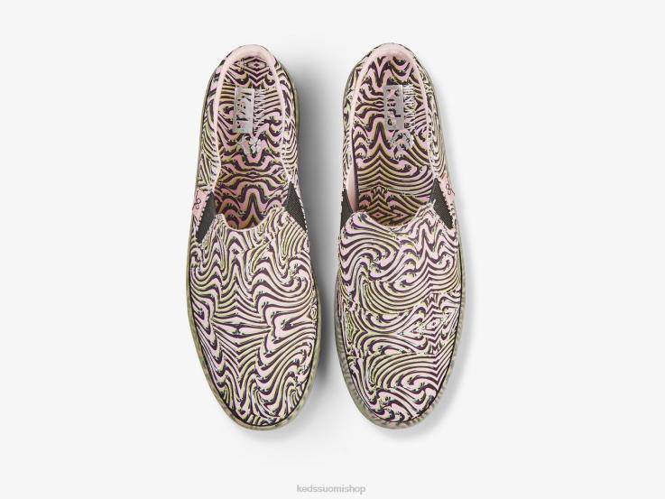 takapotku muuli lenkkariin naiset Keds x Maisie Wilen jalkineet D42LD58 vaaleanpunainen