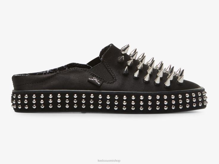takapotku muuli stud slip lenkkariin naiset Keds x Maisie Wilen jalkineet D42LD56 musta