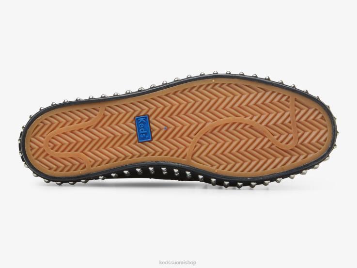 takapotku muuli stud slip lenkkariin naiset Keds x Maisie Wilen jalkineet D42LD56 musta
