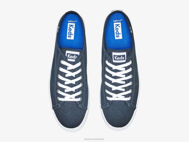 triple kick mule canvas lenkkarit naiset Keds jalkineet D42LD49 laivasto