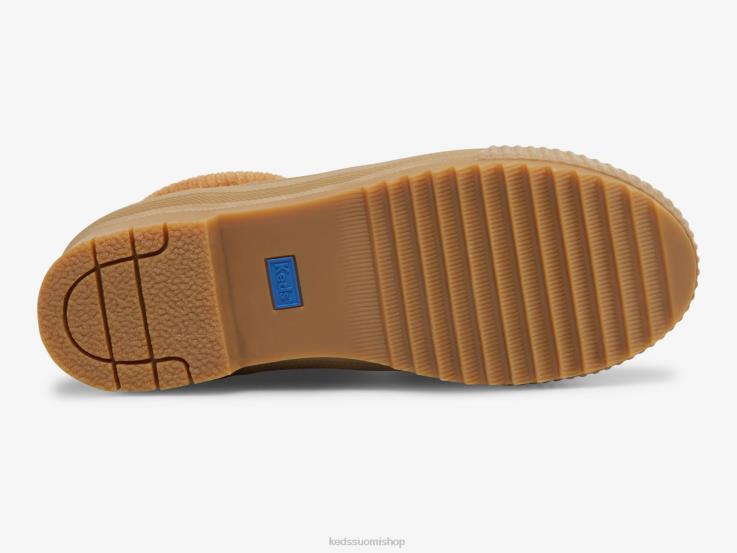 Vedenkestävä fielder-saappas mokkanahka ohuella pinnalla naiset Keds jalkineet D42LD207 rusketus