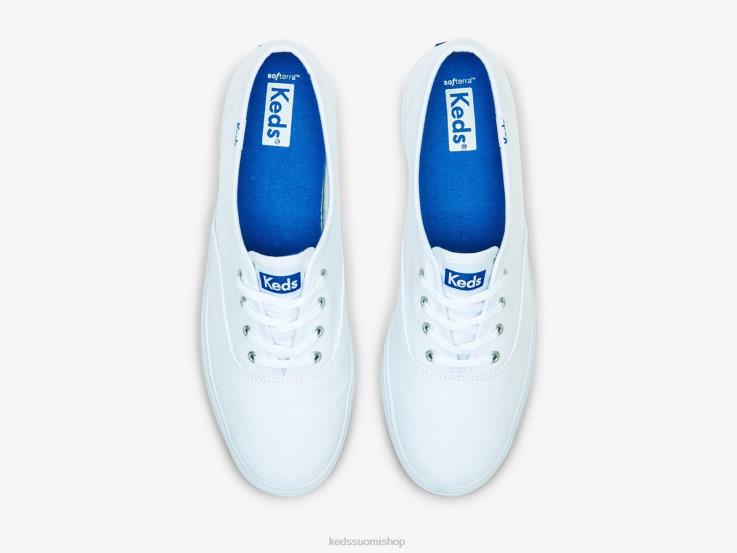 alustan canvas-lenkkarit naiset Keds jalkineet D42LD87 valkoinen