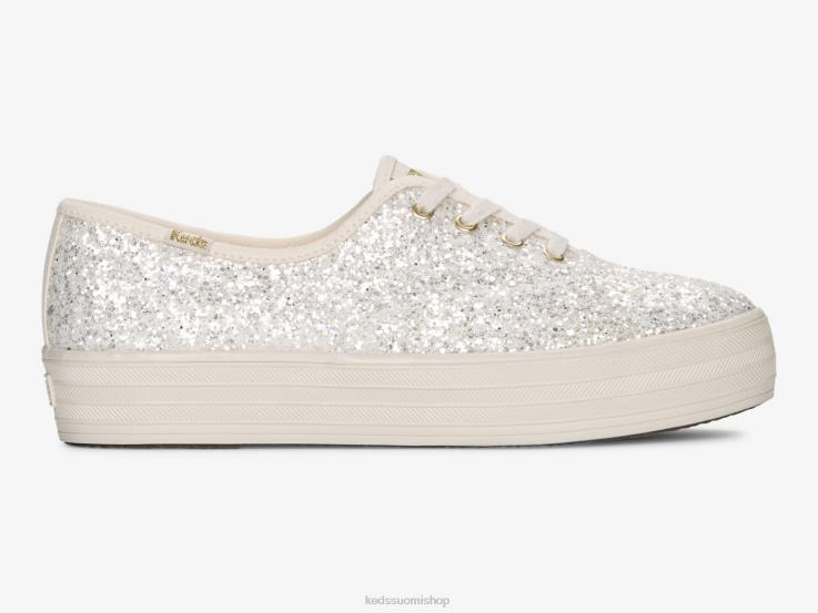 alustan glitter juhlalenkkari naiset Keds jalkineet D42LD102 kerma