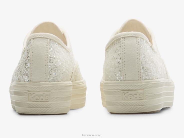 alustan glitter juhlalenkkari naiset Keds jalkineet D42LD102 kerma