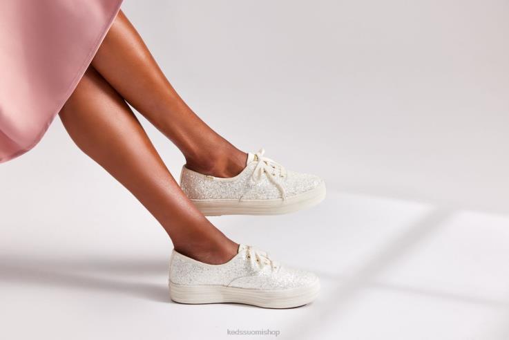 alustan glitter juhlalenkkari naiset Keds jalkineet D42LD102 kerma