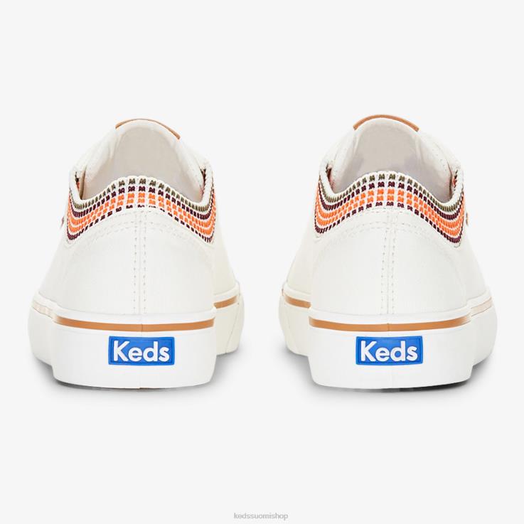 hyppy kick rib neuloa kaulus neliöt canvas tennarit naiset Keds jalkineet D42LD76 Lumikki