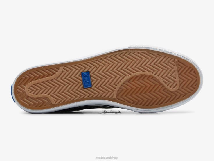 jump kick canvas käsin piirretyt kukkalenkkarit naiset Keds jalkineet D42LD201 musta valkoinen