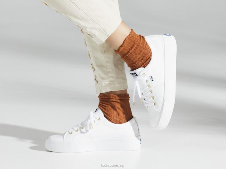 jump kick duo nahkaiset tennarit naiset Keds jalkineet D42LD85 valkoinen
