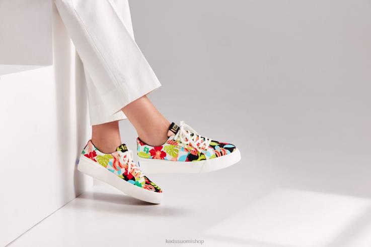 jump kick duo trooppinen printtilenkkari naiset Keds jalkineet D42LD156 musta koralli