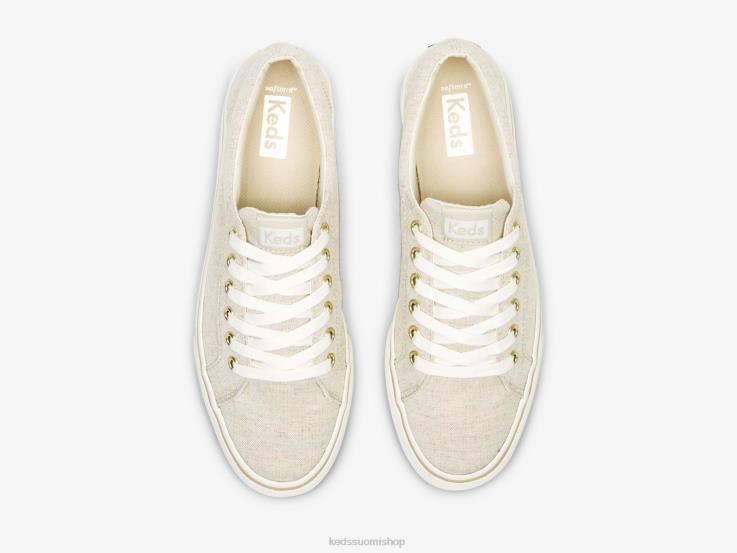jump kick pellava fleck tennarit naiset Keds jalkineet D42LD204 kaurapuuro