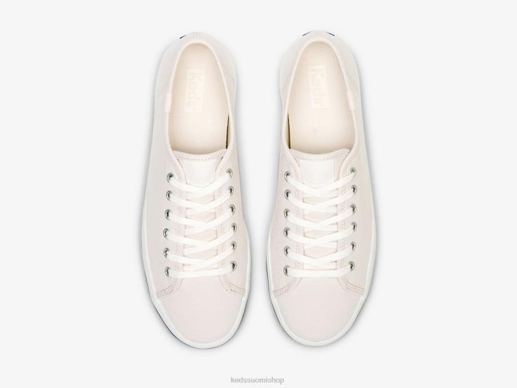 kickstart canvas -lenkkari naiset Keds jalkineet D42LD202 vaalea pinkki