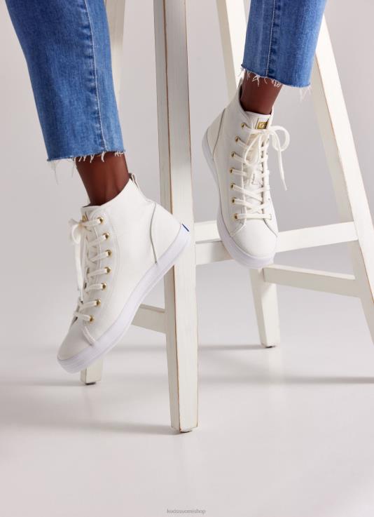 kickstart hi canvas lenkkari naiset Keds jalkineet D42LD113 valkoinen