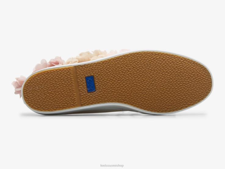 kolminkertainen kukkaapplikoitu juhlalenkki naiset Keds jalkineet D42LD210 vaaleanpunainen
