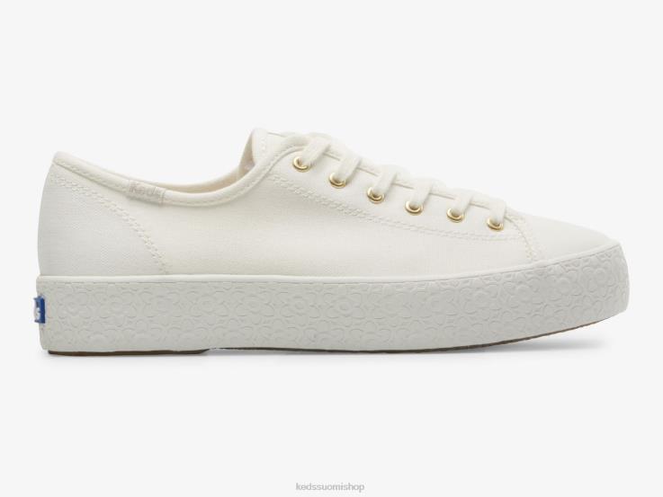 triple kick canvas emboss foxing tennarit naiset Keds jalkineet D42LD171 Lumikki