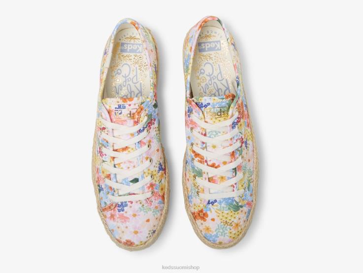 triple kick juuttimargaux naiset Keds x Rifle Paper Co. jalkineet D42LD177 valkoinen multi